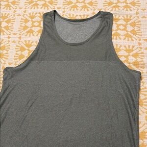 Vuori Green/Grey Sleeveless Tank Top - Mens L